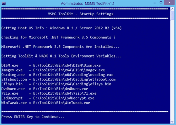 msmg toolkit windows.10