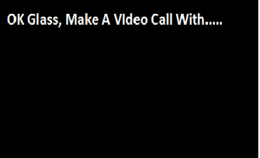 set up google glass video calling