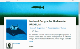 National Geographic Underwater PREMIUM Windows 10 Theme [Download]