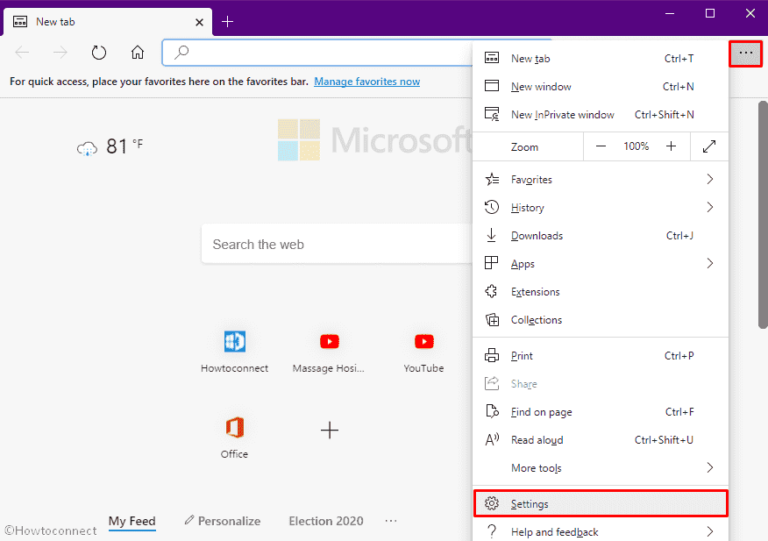 How to Show Home Button on Edge in Windows 10