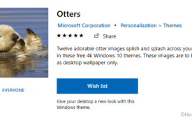 Otters Windows 10 Theme