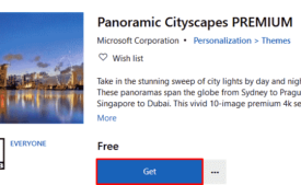 Panoramic Cityscapes PREMIUM Windows 10 Theme [Download]