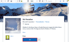 Ski Paradise Windows 10 Theme [Download] image 1