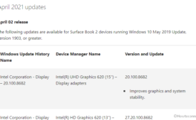 Surface Book 2 Driver and Firmware update April 2021