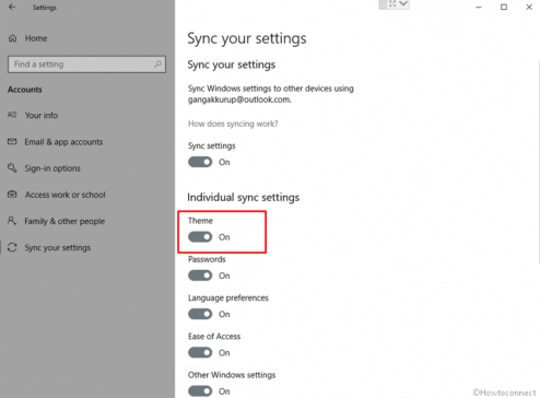 How to Configure Sync your Settings in Windows 10