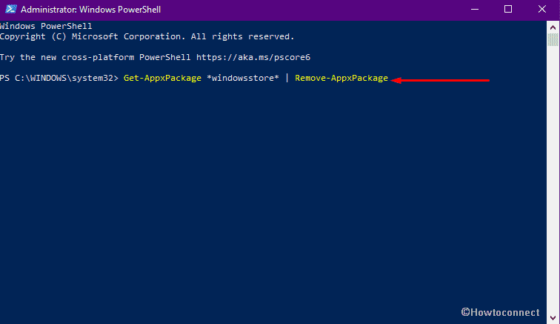 uninstall and reinstall microsoft store powershell