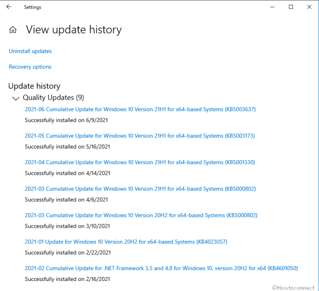 How to See Update History in Windows 10