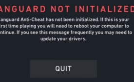 Vanguard not initialized Valorant in Windows 10 Image 1