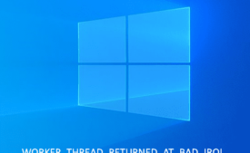 WORKER_THREAD_RETURNED_AT_BAD_IRQL
