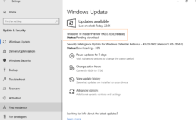 Windows 10 Build 19033 20H1 Rolled out in Fast+Slow Ring