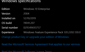 Windows 10 Build 19041.207 Rolled out to Slow ring as KB4550936