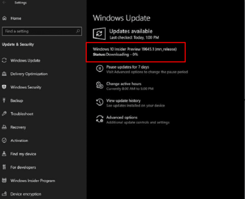 Windows 10 Build 19645 Features and Fixes [Fast Ring]