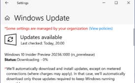 Windows 10 Build 20236 in Dev Channel is available now