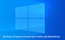 Windows 10 Release Preview Build 19041.208 [KB4558244]