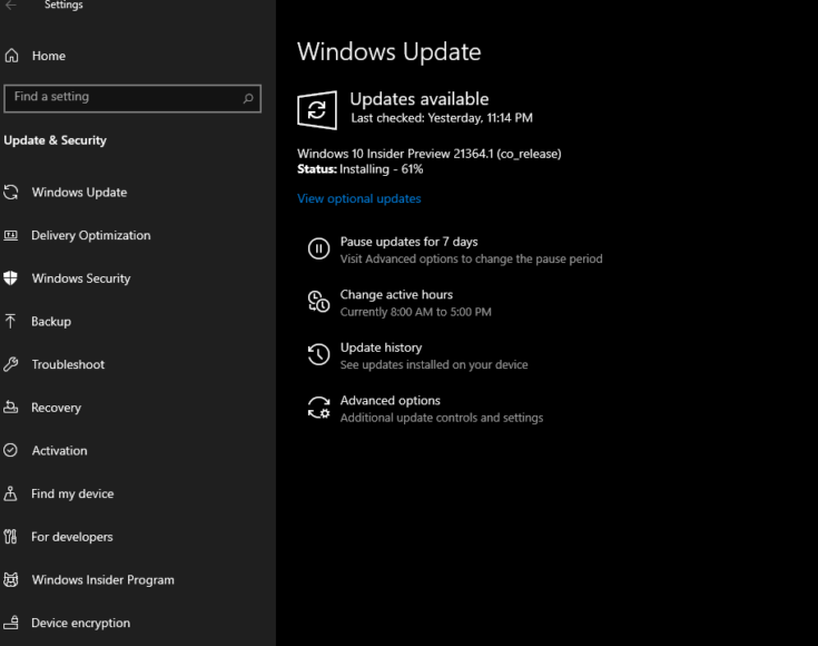 windows 10 build 21364 download