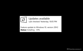 Windows 10 update stuck at 61%