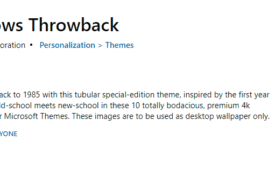 Windows Throwback Windows 10 Theme
