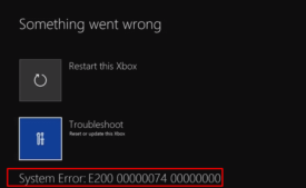 Xbox System Error E200 in Windows 10 image