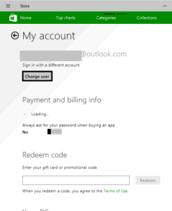 how to change your microsoft store account windows 10