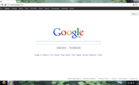 chrome homepage