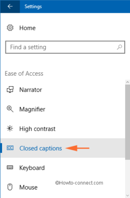 How to Personalize Closed captioning in Windows 10