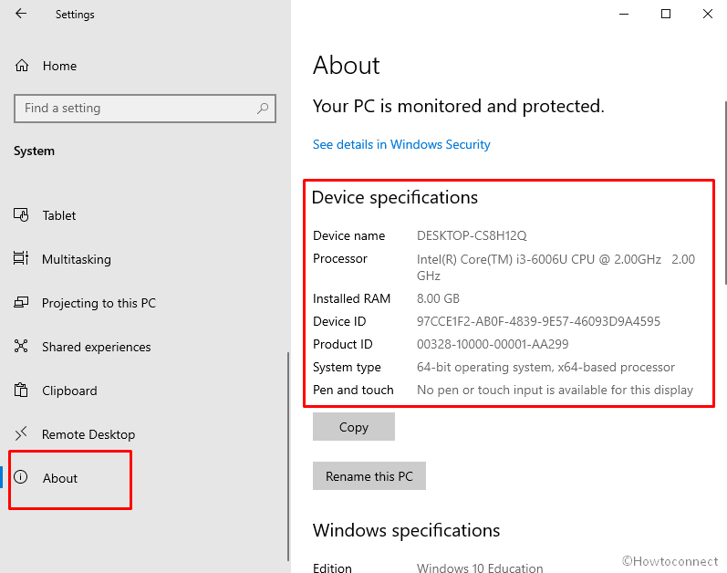 如何在 Windows 10 中检查电脑规格