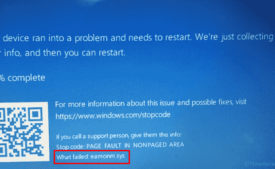 eamonm.sys BSOD Blue screen Error in Windows 10