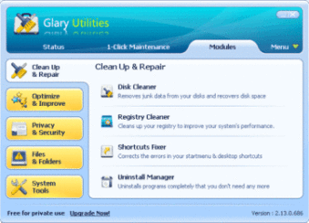 free instals Glary Utilities Pro 5.209.0.238