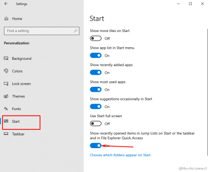 Jump Lists Windows 10 - Set Number of Recent Items to Show