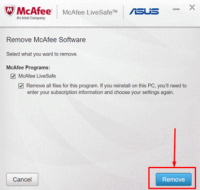 How to Uninstall McAfee Livesafe From Windows 11 or 10